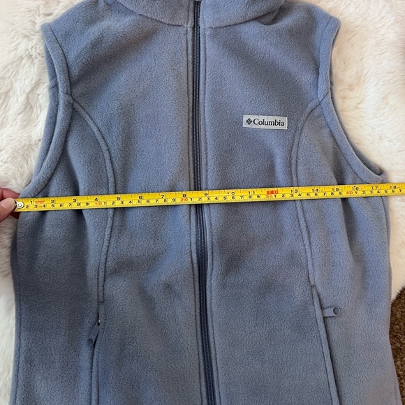 Blue Gray Columbia Fleece Vest Size Medium - Picture 6 of 8